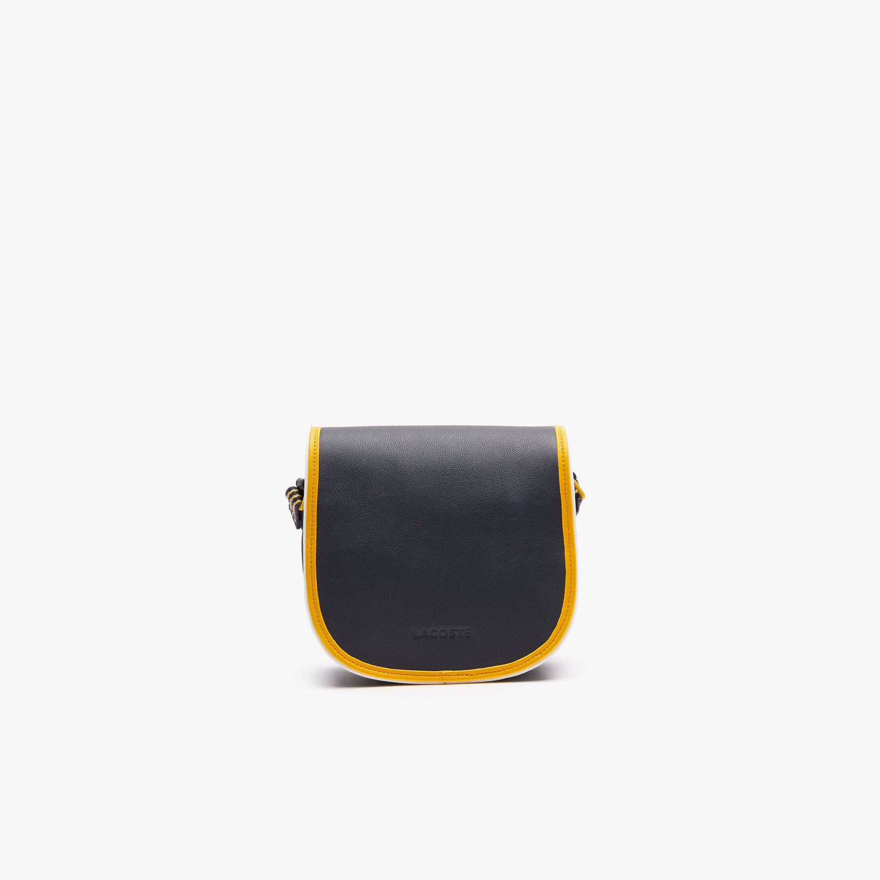 Women's Court Line Contrast Piping Small Hobo Bag