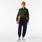 women s lacoste zip trucker neck color block sweater