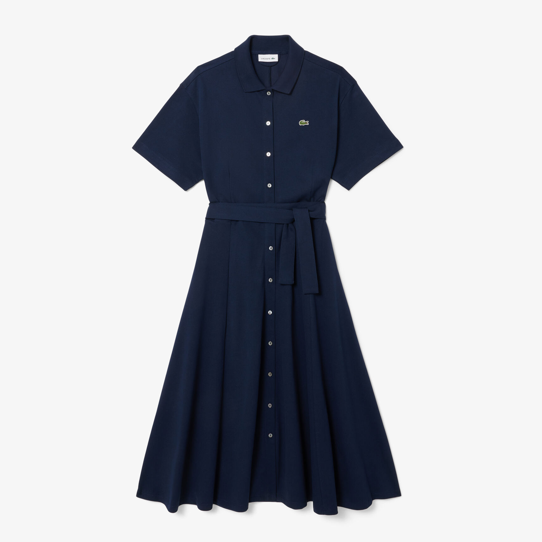 Flared Petit Pique Polo Dress Flared Petit Pique Polo Dress