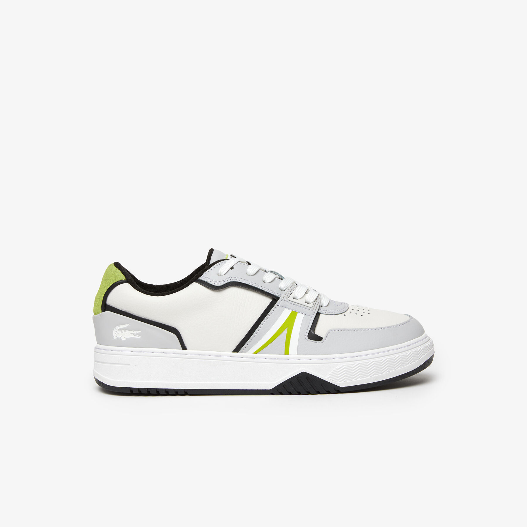 Men's Lacoste L001 Leather Colour Contrast Trainers men s lacoste l001 leather colour contrast trainers
