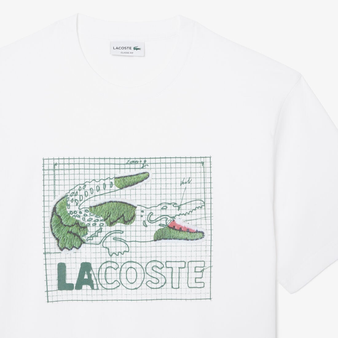 Printed Cotton T-shirt lacoste printed cotton t shirt