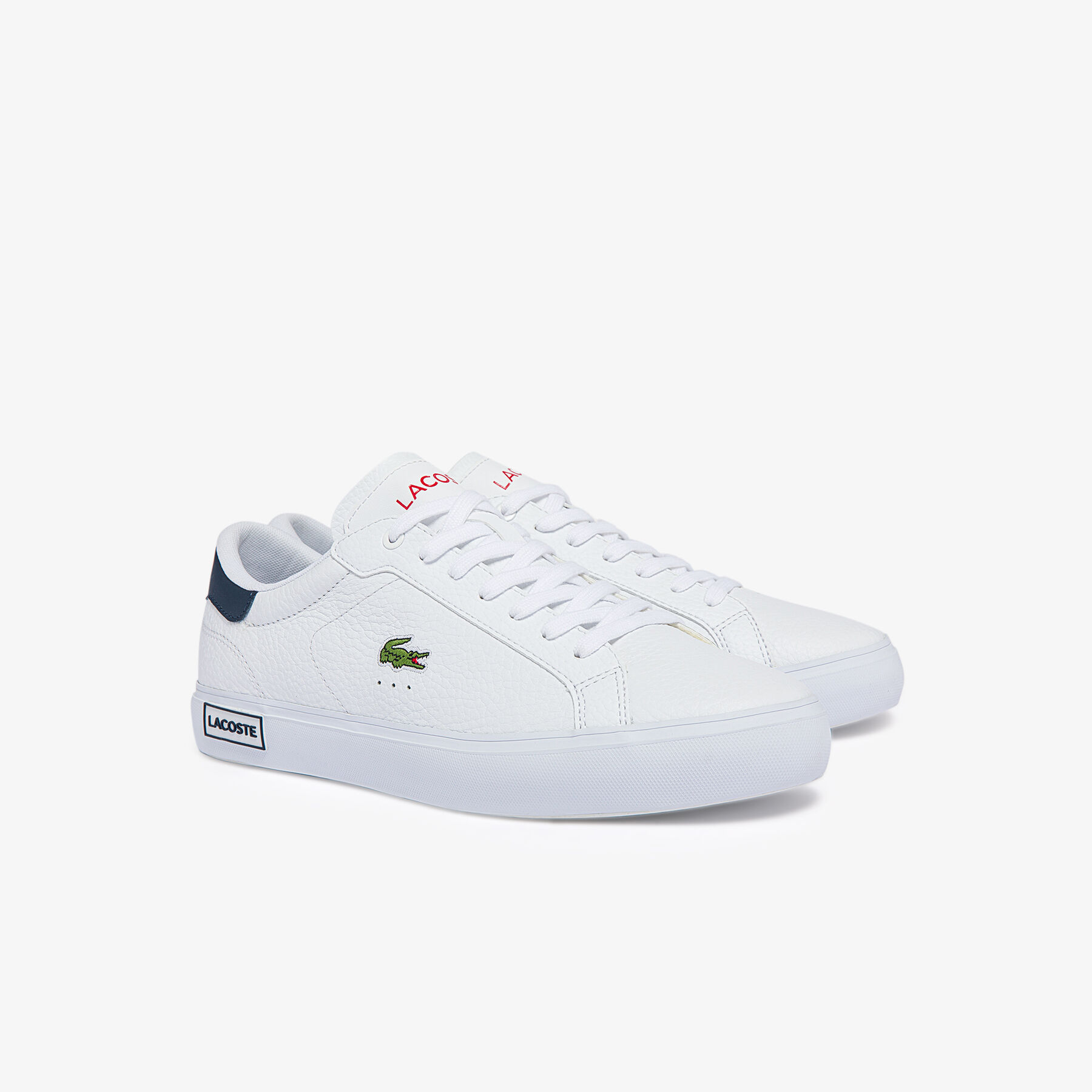 Men's Powercourt Leather Trainers lacoste men s powercourt leather trainers