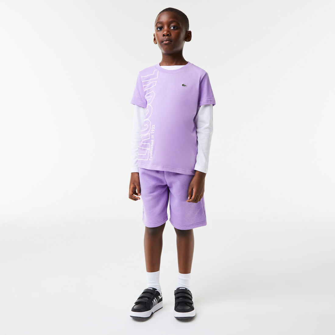 Kids' Lacoste Oversised Logo Cotton Jersey T-shirt Kids' Lacoste Oversised Logo Cotton Jersey T-shirt