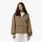 Oversized Wool Blend Popover Jacket lacoste oversized wool blend popover jacket