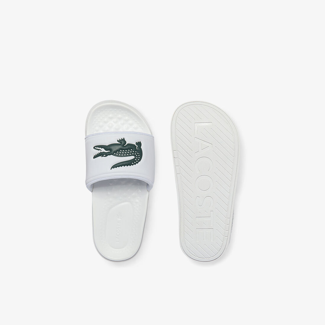 Women's Croco Dualiste Synthetic Logo Strap Slides Women's Croco Dualiste Synthetic Logo Strap Slides