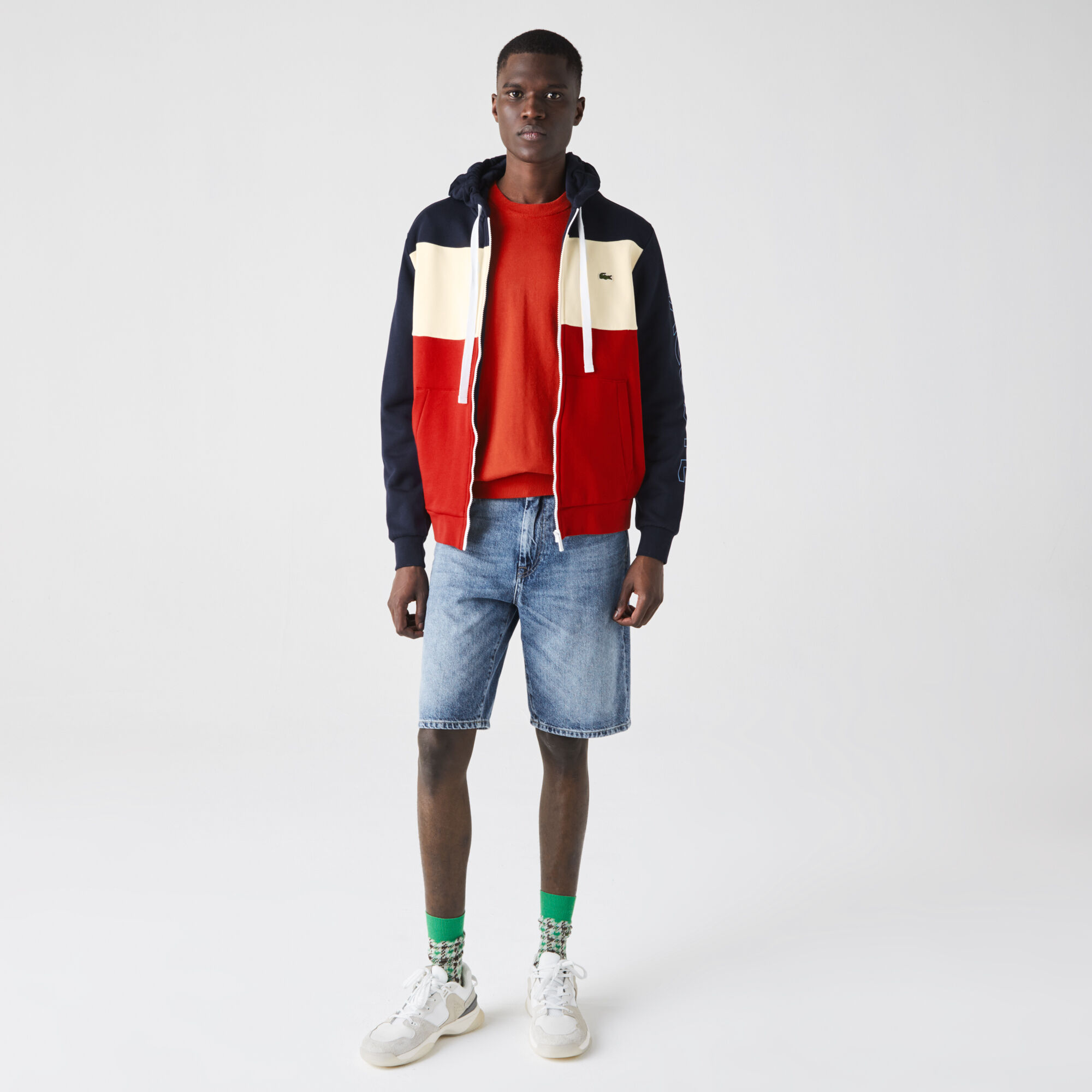 Men’s Hooded Colorblock Fleece Zip Sweatshirt Men’s Hooded Colorblock Fleece Zip Sweatshirt