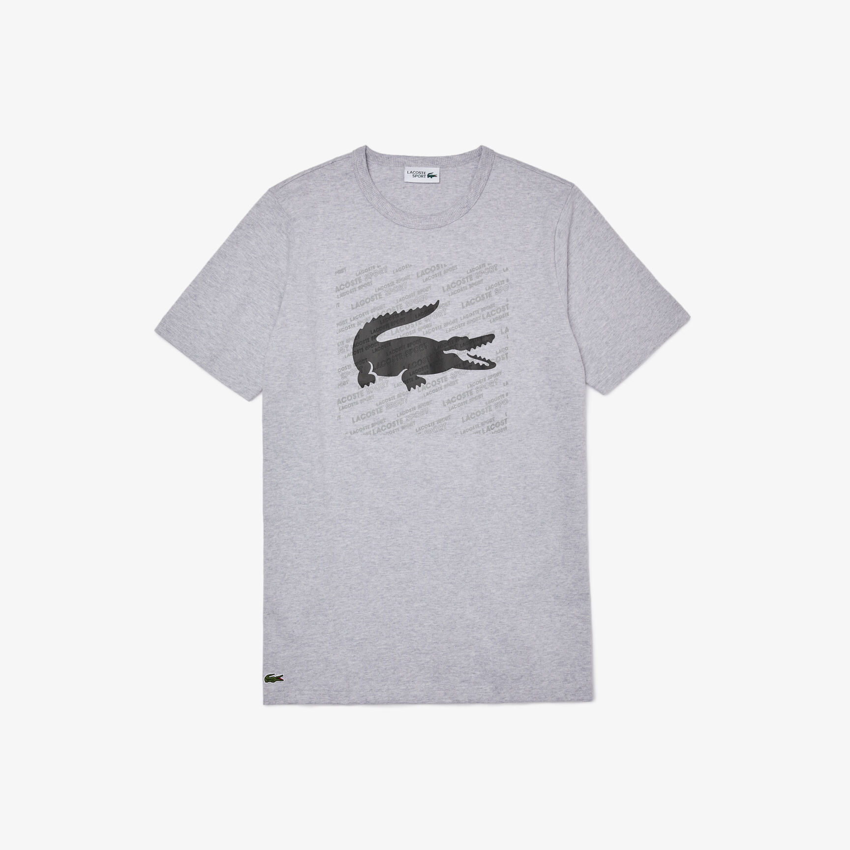 Men's Lacoste SPORT Reflective Crocodile Print Cotton T-shirt