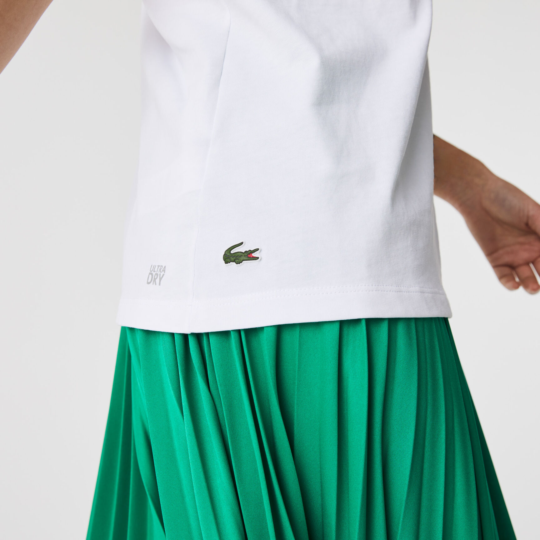 تيشيرت تنس بطبعة للنساء مجموعة Lacoste SPORT