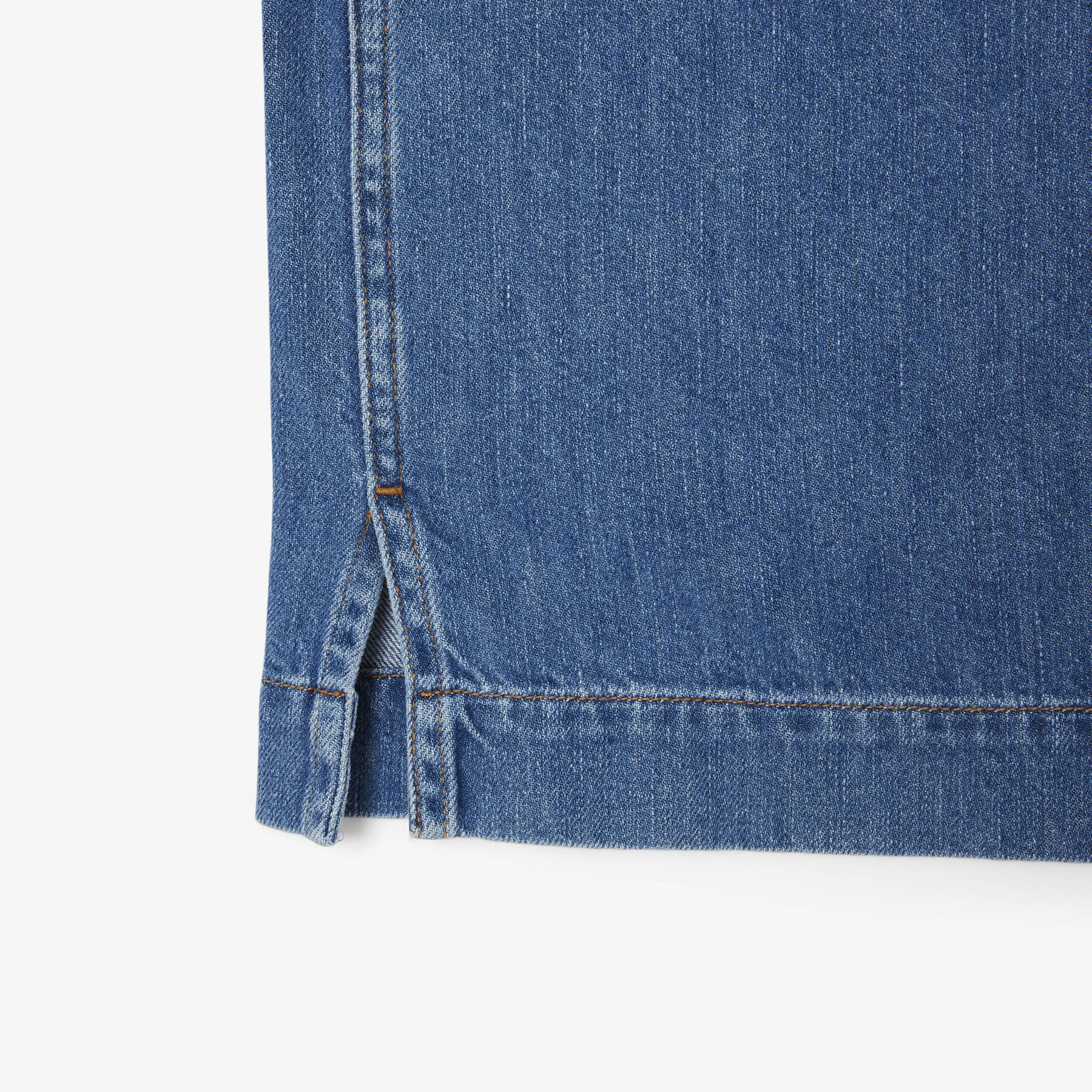 Oversized Lightweight Denim Polo Shirt Oversized Lightweight Denim Polo Shirt
