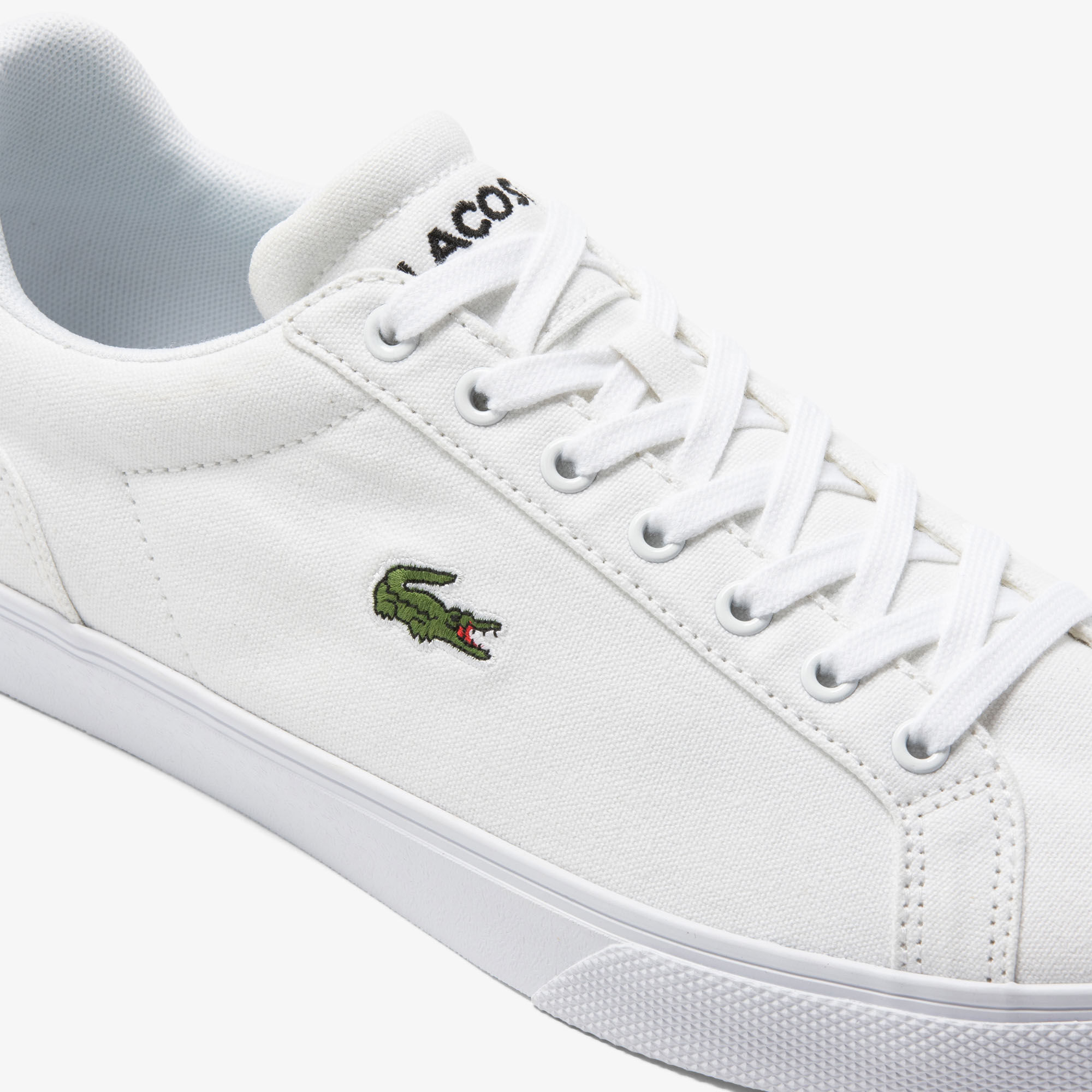 Mens lacoste canvas trainers outlet