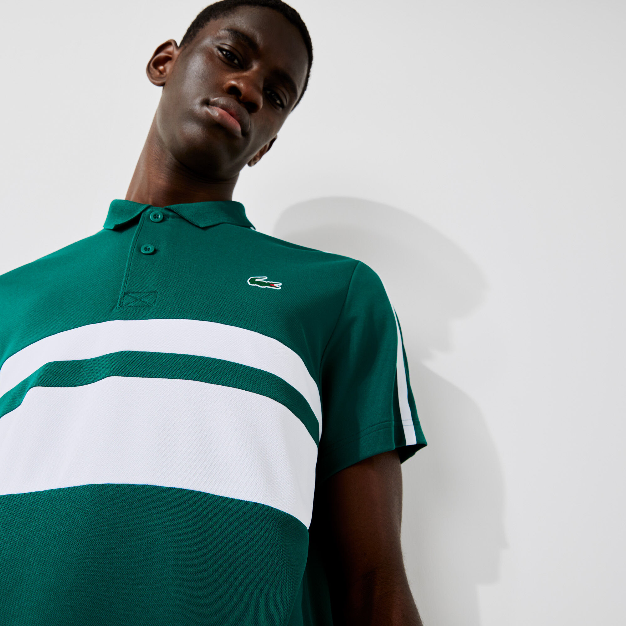 Men s Lacoste Sport Breathable Resistant Pique Tennis Polo Shirt