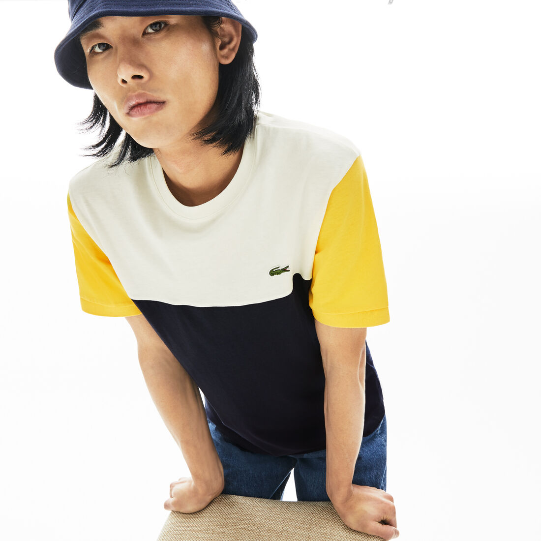 Men's Cotton Colourblock Crew Neck T-shirt