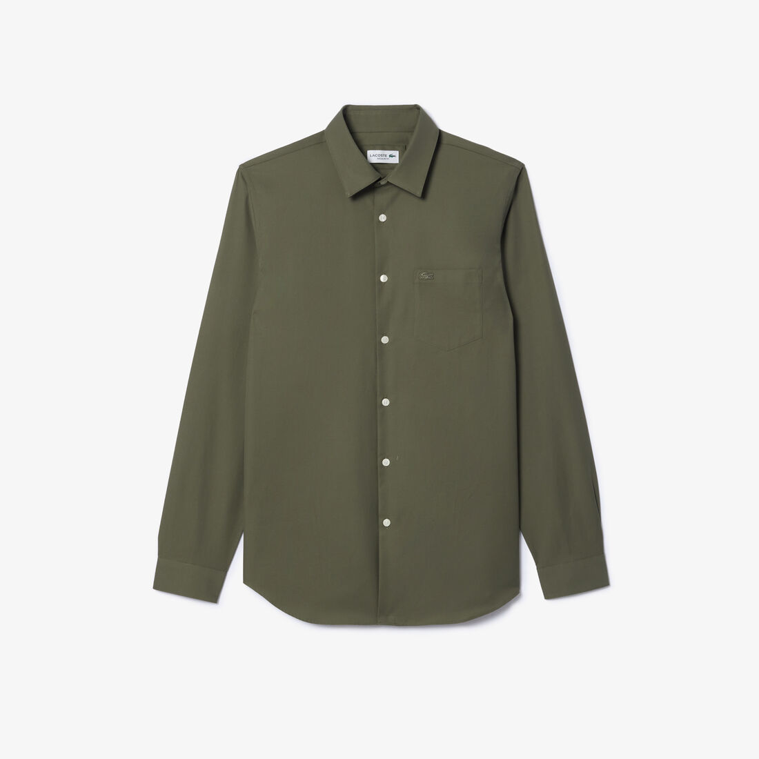 قميص بوبلين قطني بقصّة عادية