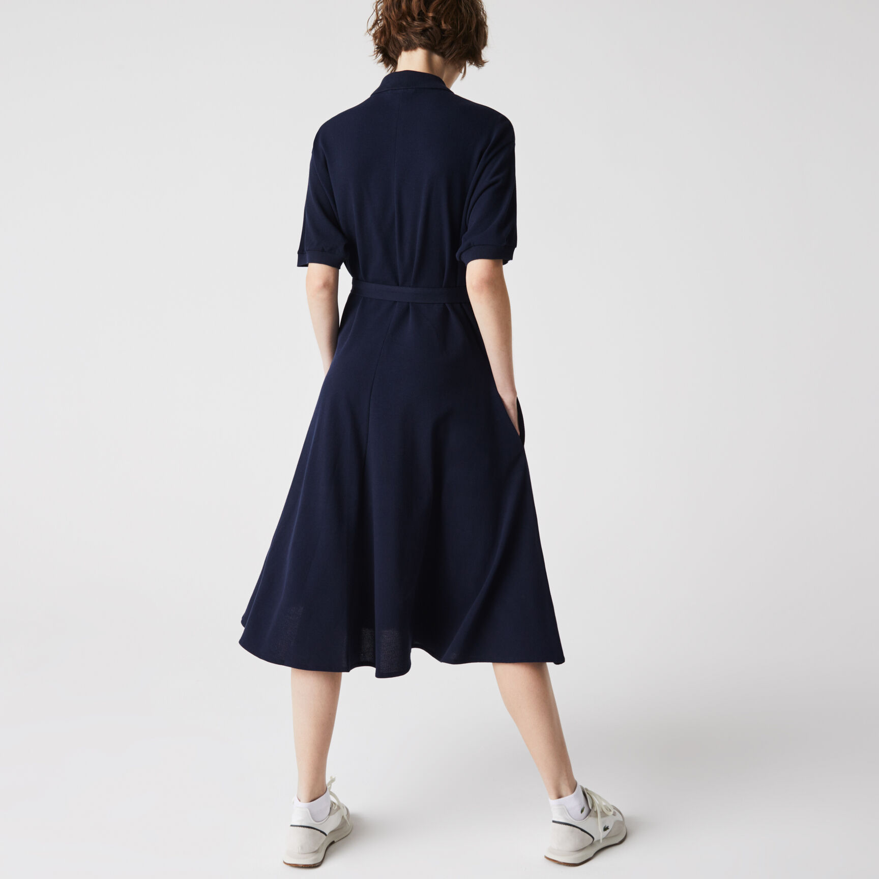 Women's Cotton Piqu&eacute; Belted Polo Dress