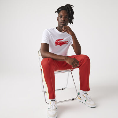 Men's Lacoste Sport 3d Print Crocodile Breathable Jersey T-shirt