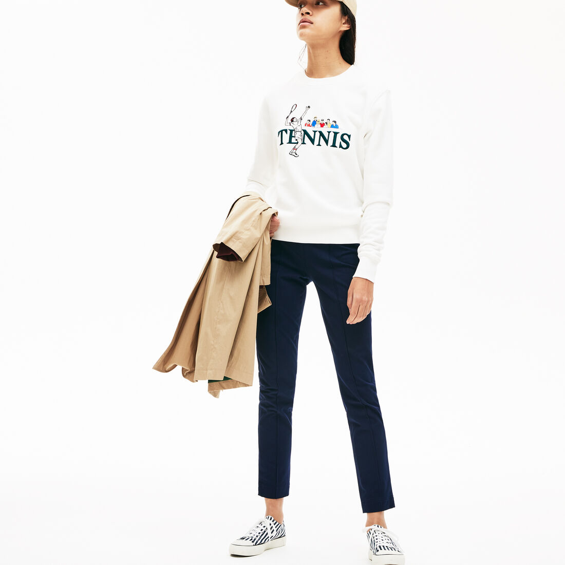 Women's Pleated Stretch Cotton Leggings Women's Pleated Stretch Cotton Leggings