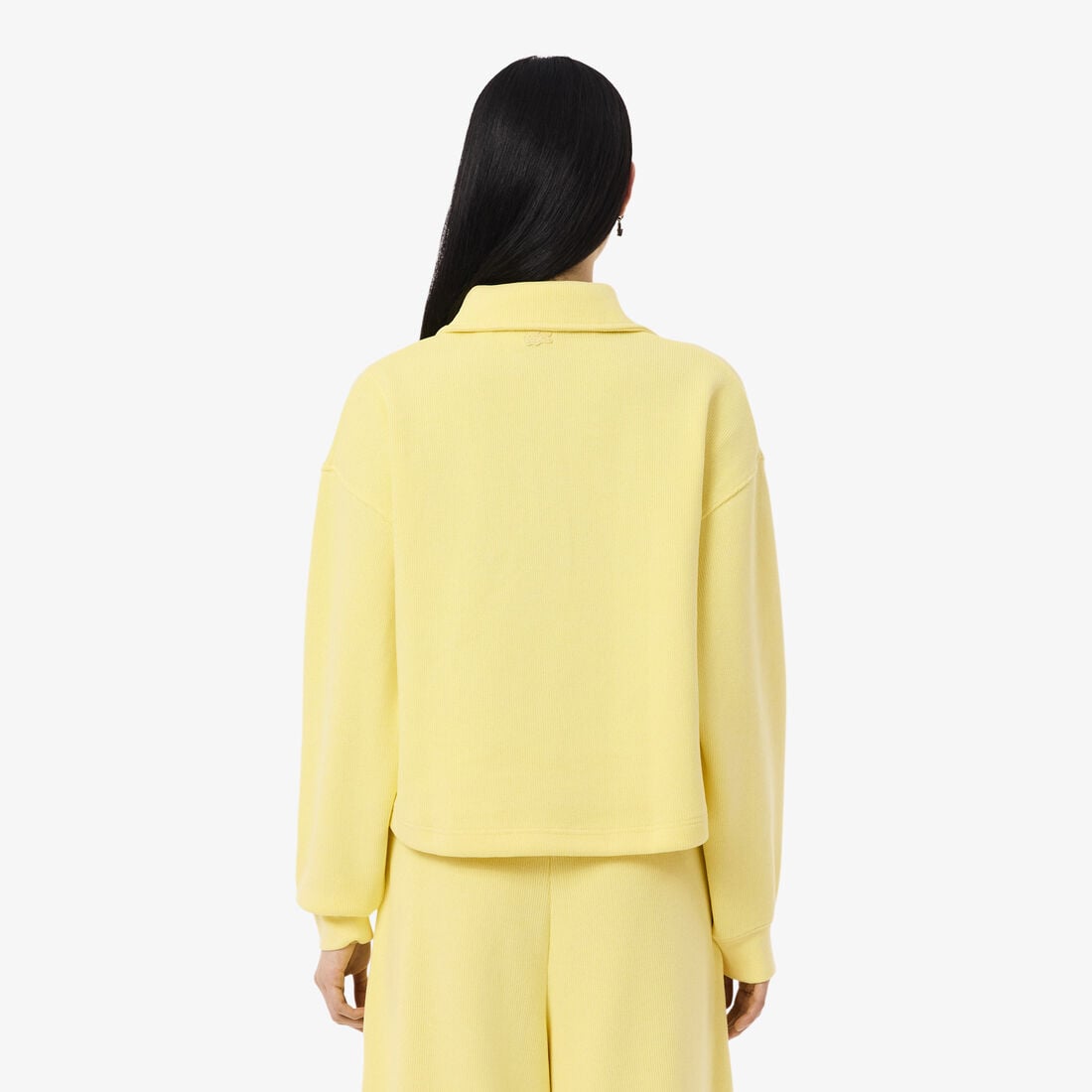 Oversized Ribbed Polo Sweatshirt Oversized Ribbed Polo Sweatshirt