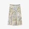 lacoste topography print pleated skirt