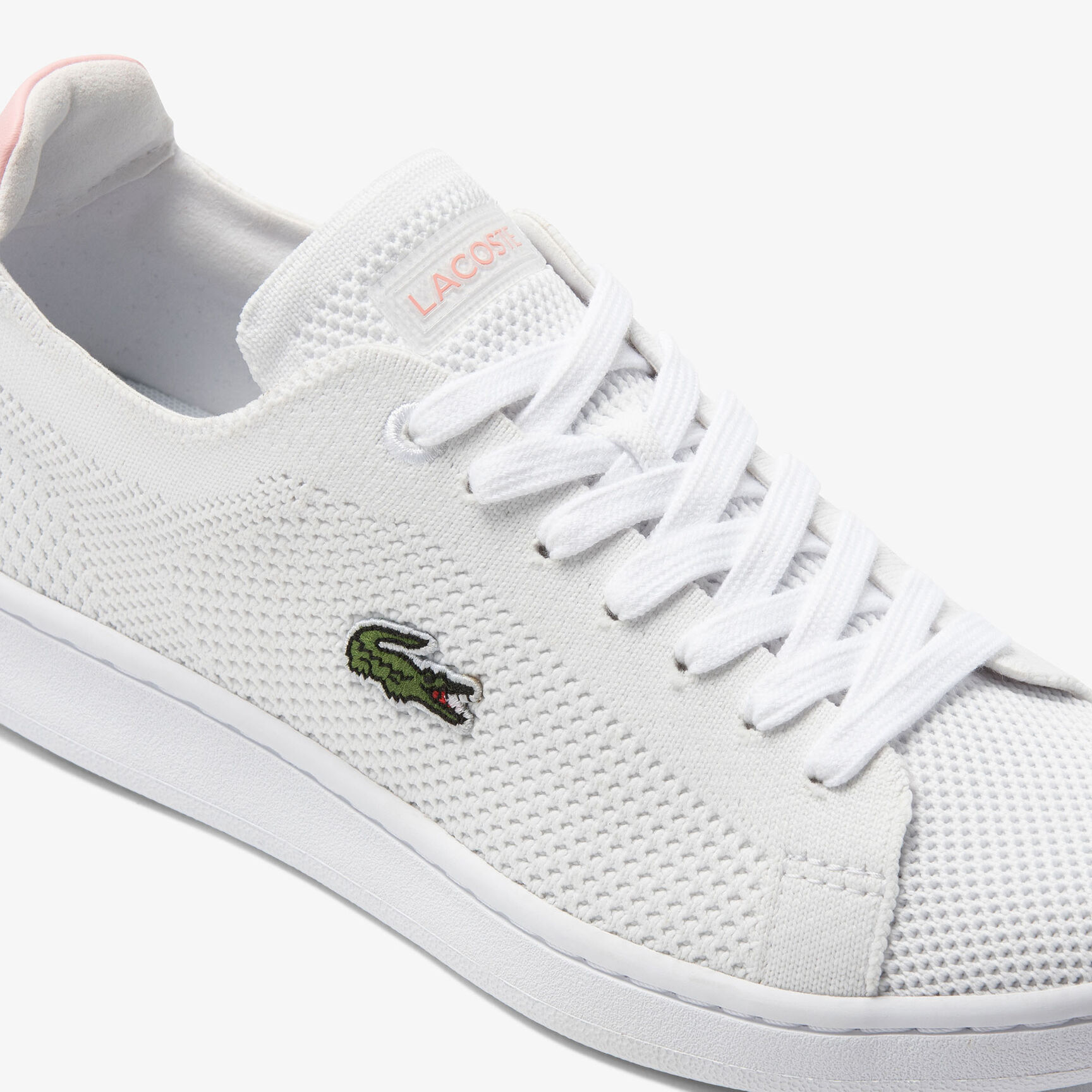 Buy Women s Lacoste Carnaby Pique Textile Heel Pop Trainers Lacoste EG