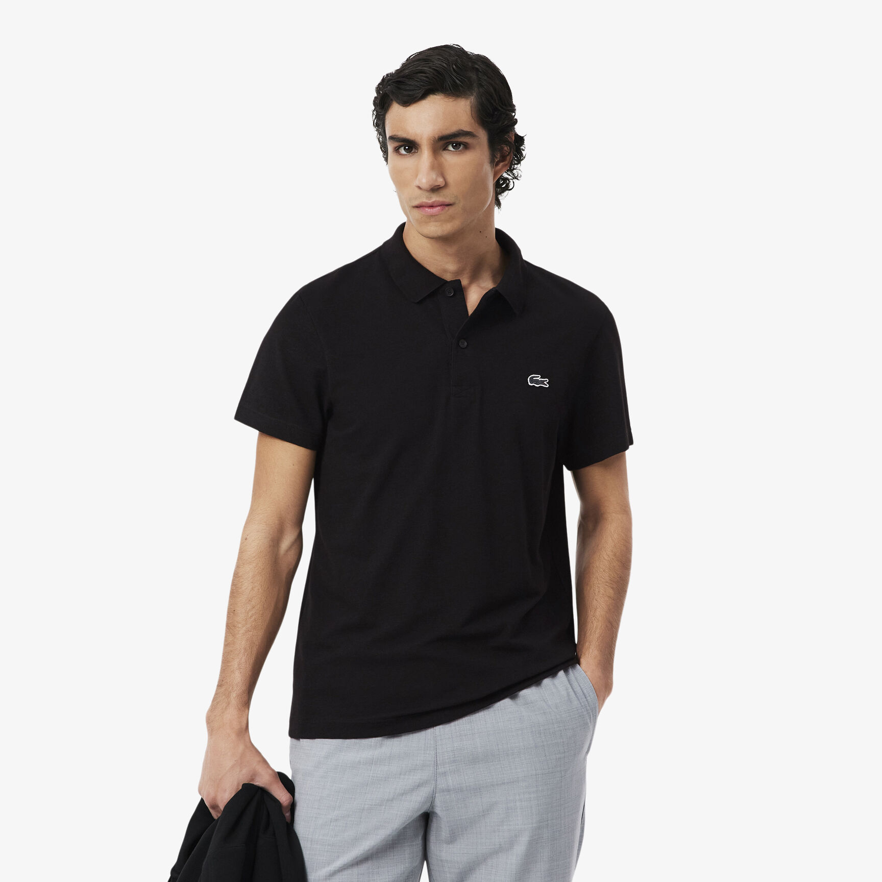 Regular Fit Cotton Blend Polo Shirt