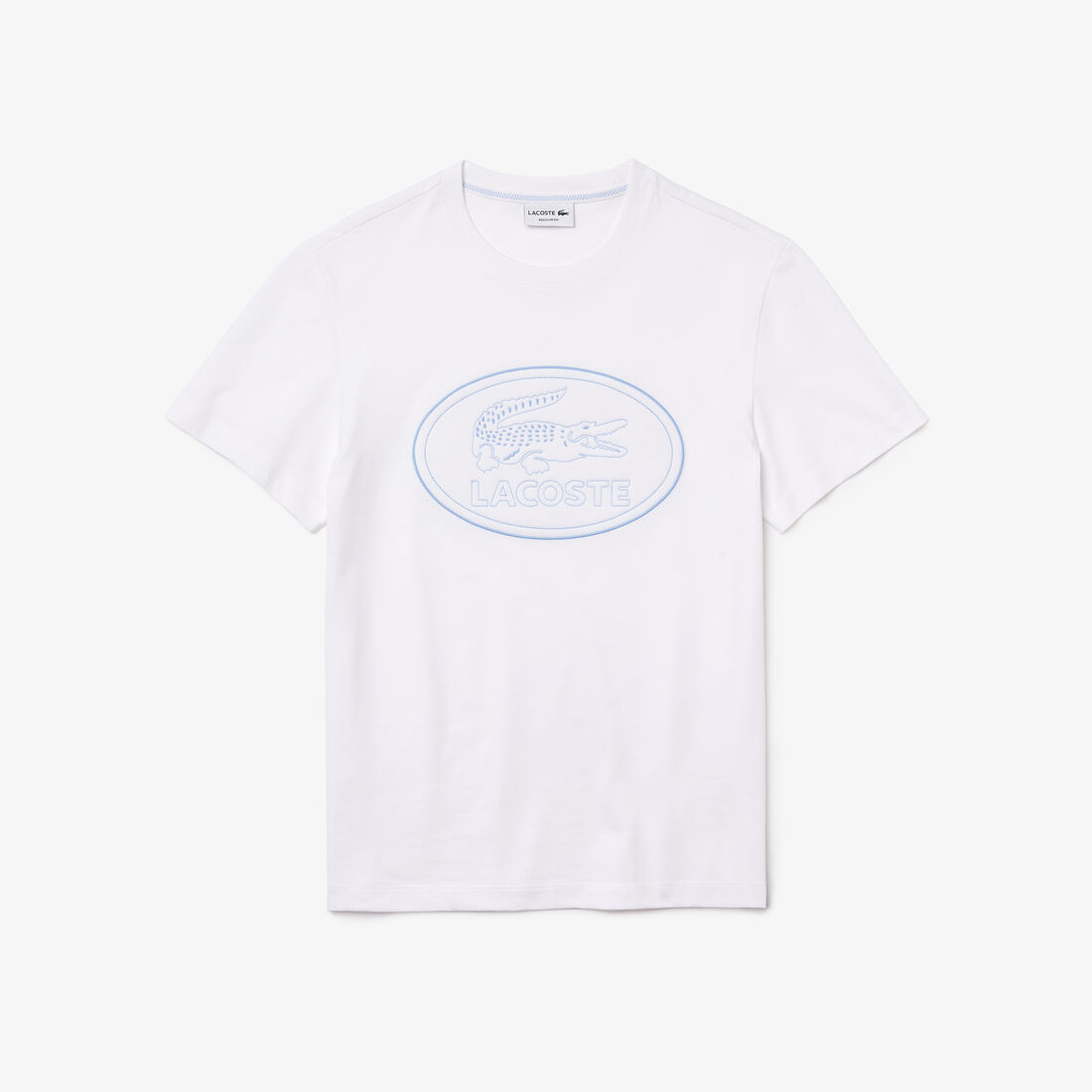 Men's Crew Neck Embroidered Logo Cotton T-shirt Men's Crew Neck Embroidered Logo Cotton T-shirt