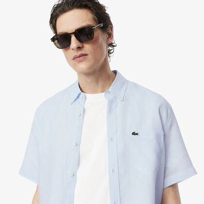 Short Sleeved Linen Shirt Short Sleeved Linen Shirt