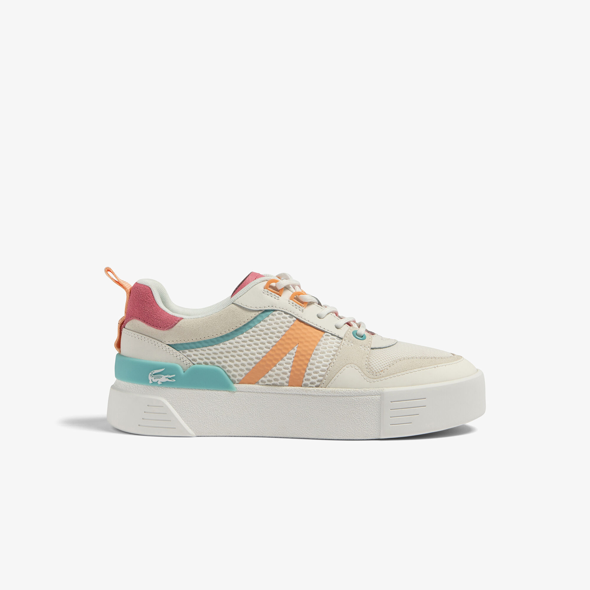 Buy Women s Lacoste L002 Leather Heel Pop Trainers Lacoste EG