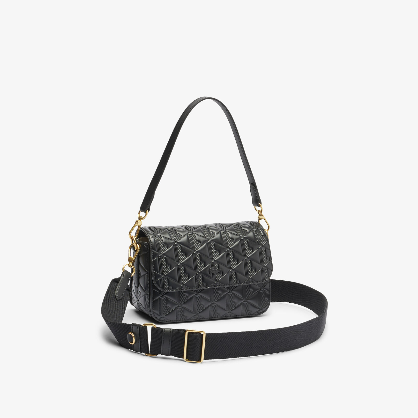 حقيبة كتف ماهيكي جلدية منقوشة