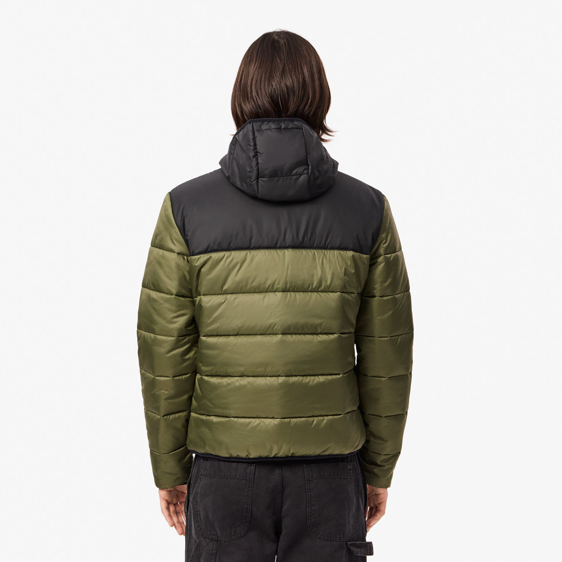 Water-Repellent Quilted Puffed Jacket lacoste water repellent quilted puffed jacket