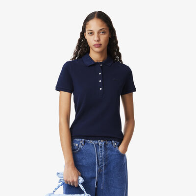 Women's Lacoste Slim Fit Stretch Cotton Pique Polo Shirt