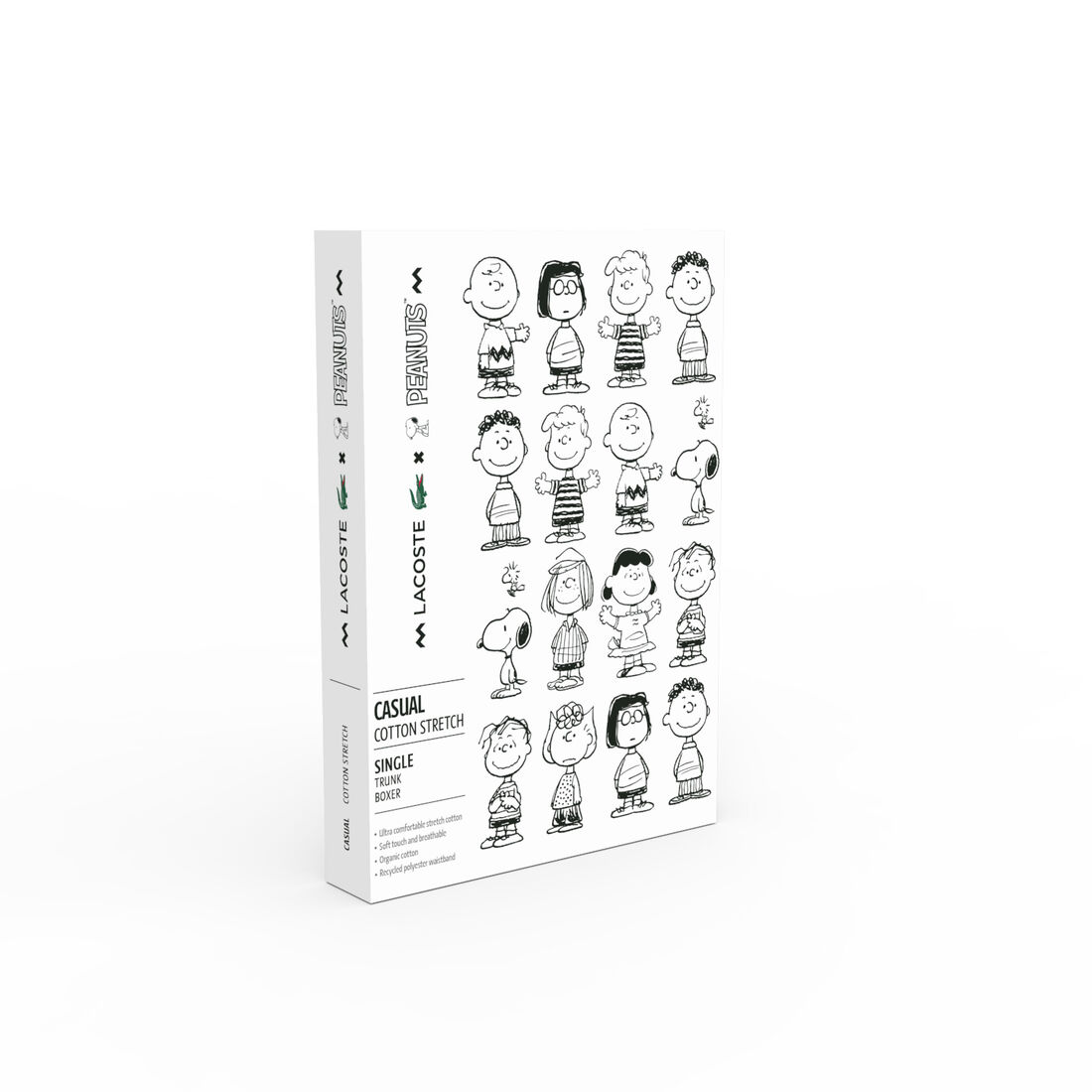 طقم سراويل داخلية من القطن العضوي للرجال من Lacoste x Peanuts طقم سراويل داخلية من القطن العضوي للرجال من Lacoste x Peanuts