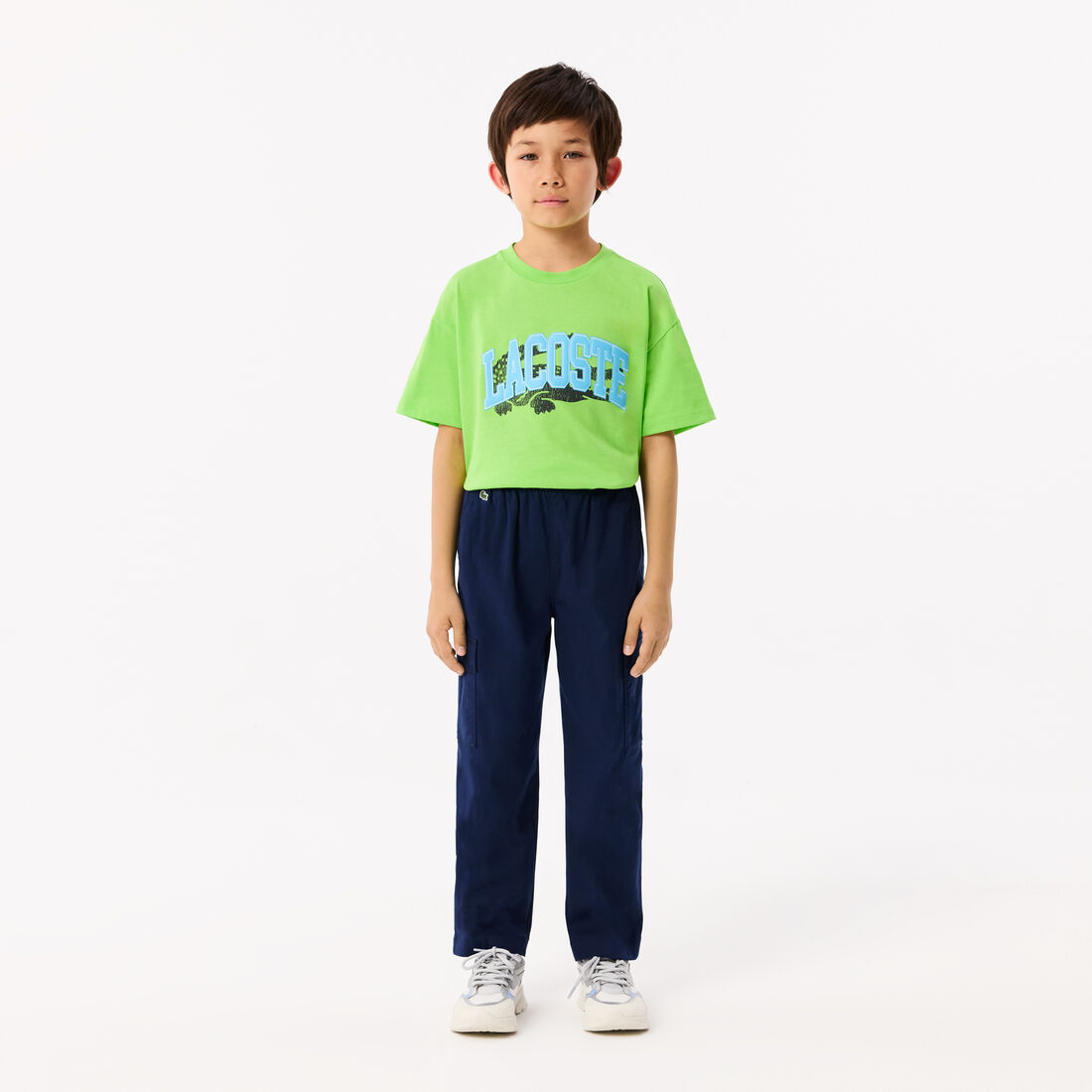 Lightweight Cotton Gabardine Cargo Pants