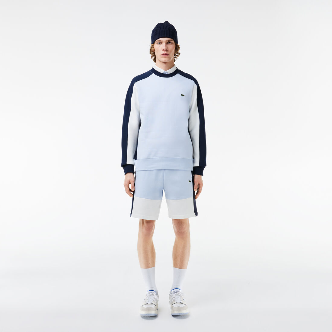 Regular Fit Brushed Fleece Colourblock Jogger Shorts Regular Fit Brushed Fleece Colourblock Jogger Shorts