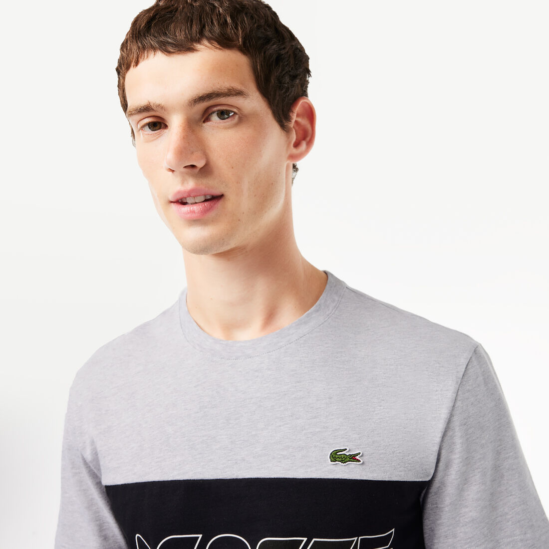 Lacoste Regular Fit Printed Colourblock T-shirt Lacoste Regular Fit Printed Colourblock T-shirt