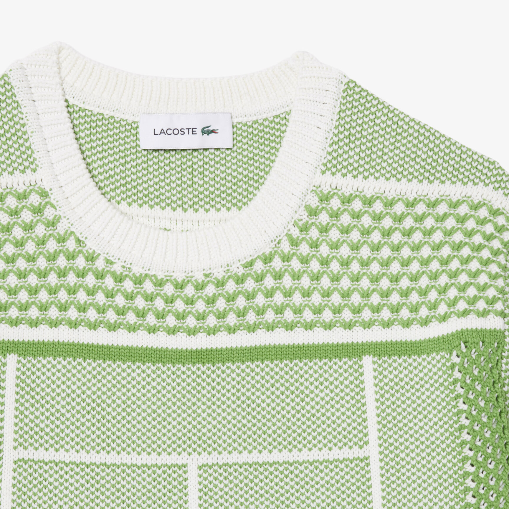 Tennis Court Jacquard Sweater Dress