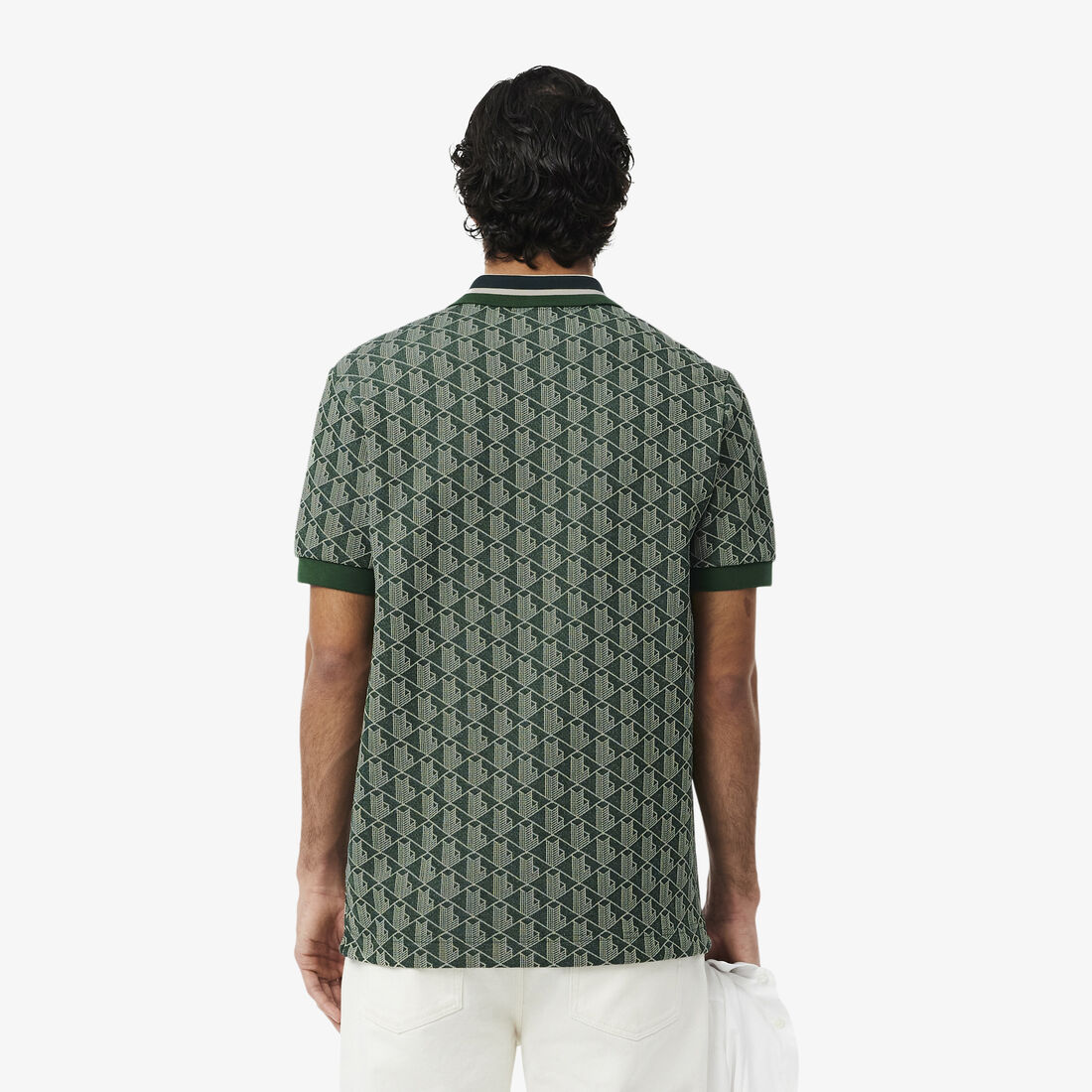 Classic Fit Monogram Jacquard Polo Shirt Classic Fit Monogram Jacquard Polo Shirt