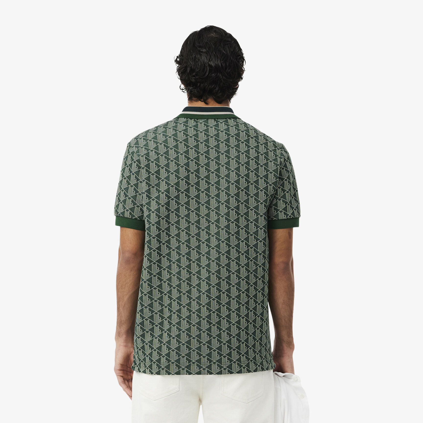 Classic Fit Monogram Jacquard Polo Shirt Classic Fit Monogram Jacquard Polo Shirt