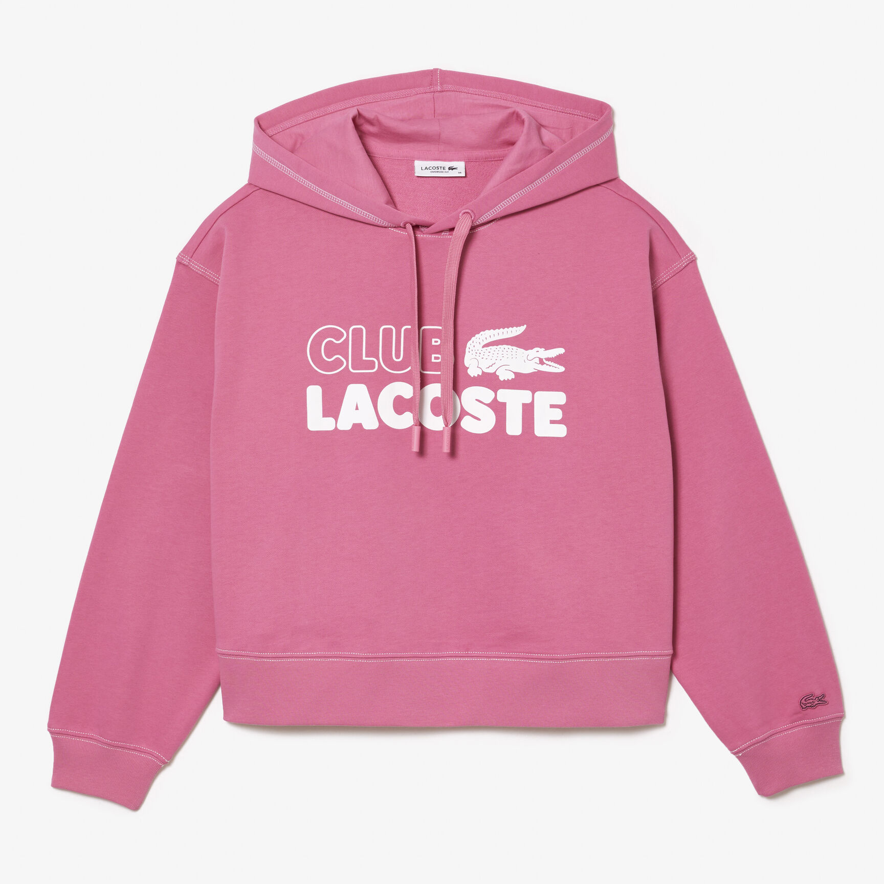 Women’s Lacoste Texture Print Hoodie Women’s Lacoste Texture Print Hoodie