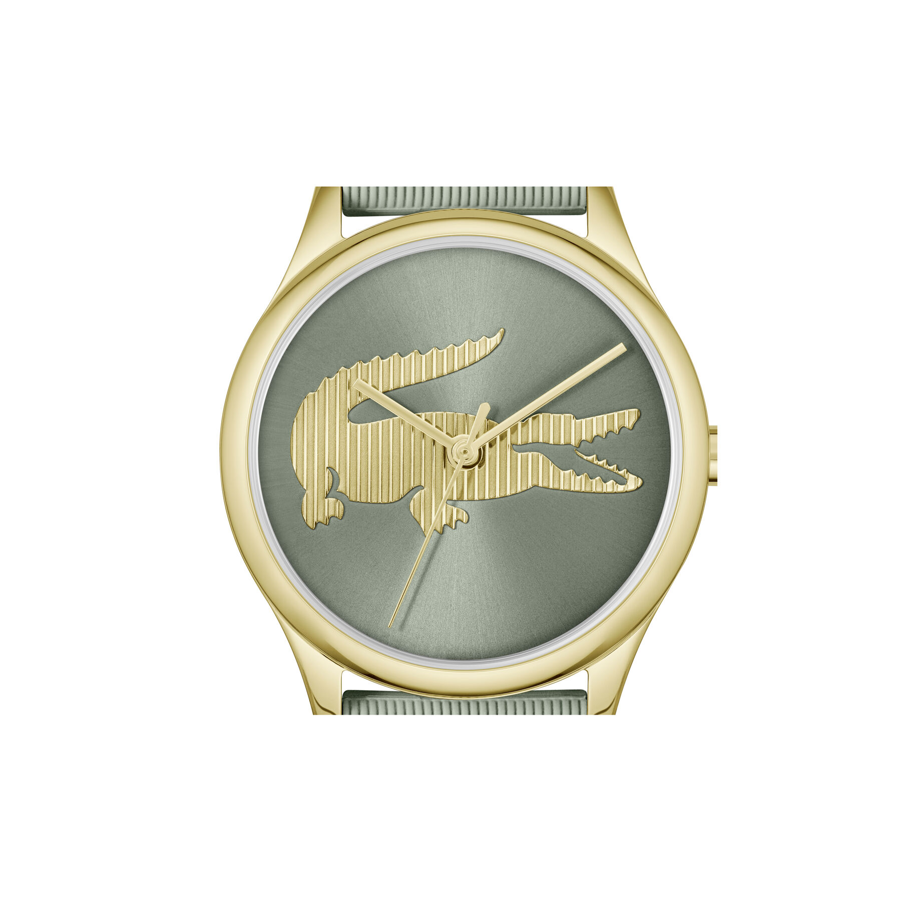 ساعة Crocodelle بسوار سيليكون أخضر