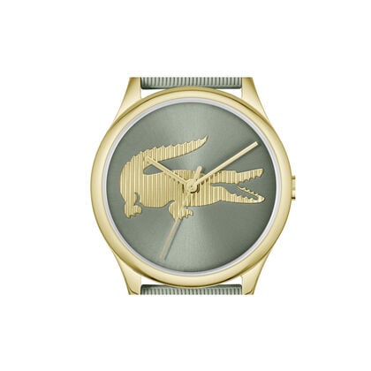 ساعة Crocodelle بسوار سيليكون أخضر