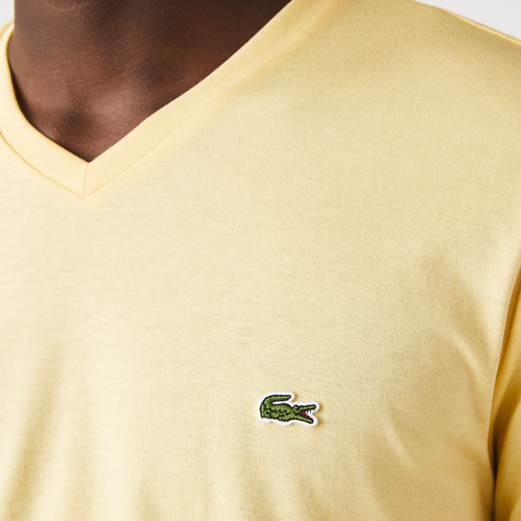 Lightweight Cotton Pima V Neck T-shirt