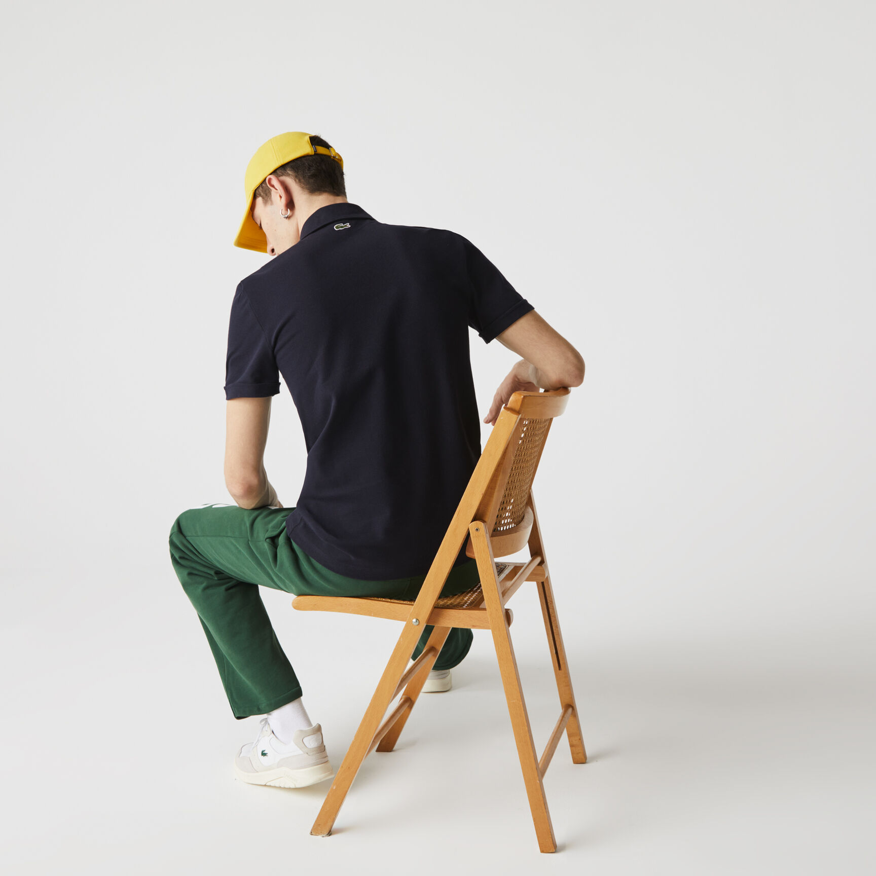 قميص بولو للرجال بيكيه القطن المرن وقصة ضيقة من تراث العلامة قميص بولو للرجال بيكيه القطن المرن وقصة ضيقة من تراث العلامة