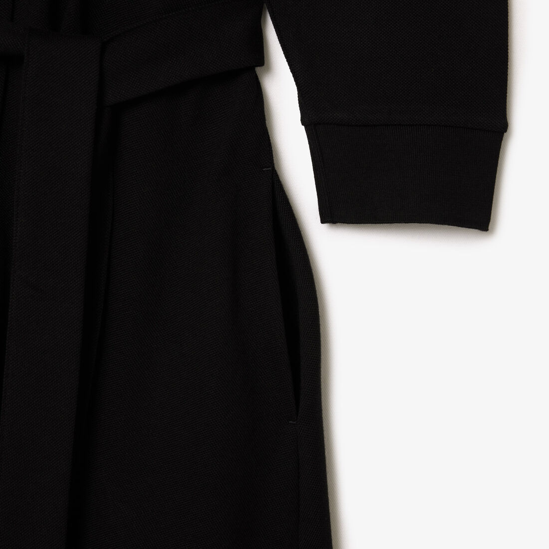 فستان بولو بيكيه قطني بأكمام 3/4 فستان بولو بيكيه قطني بأكمام 3/4