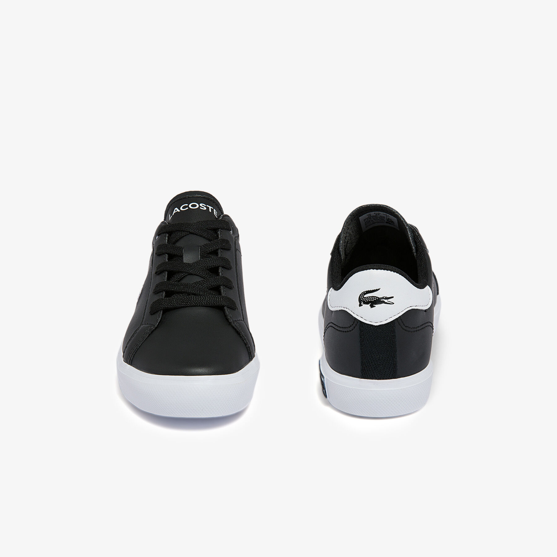 lacoste children s powercourt synthetic trainers