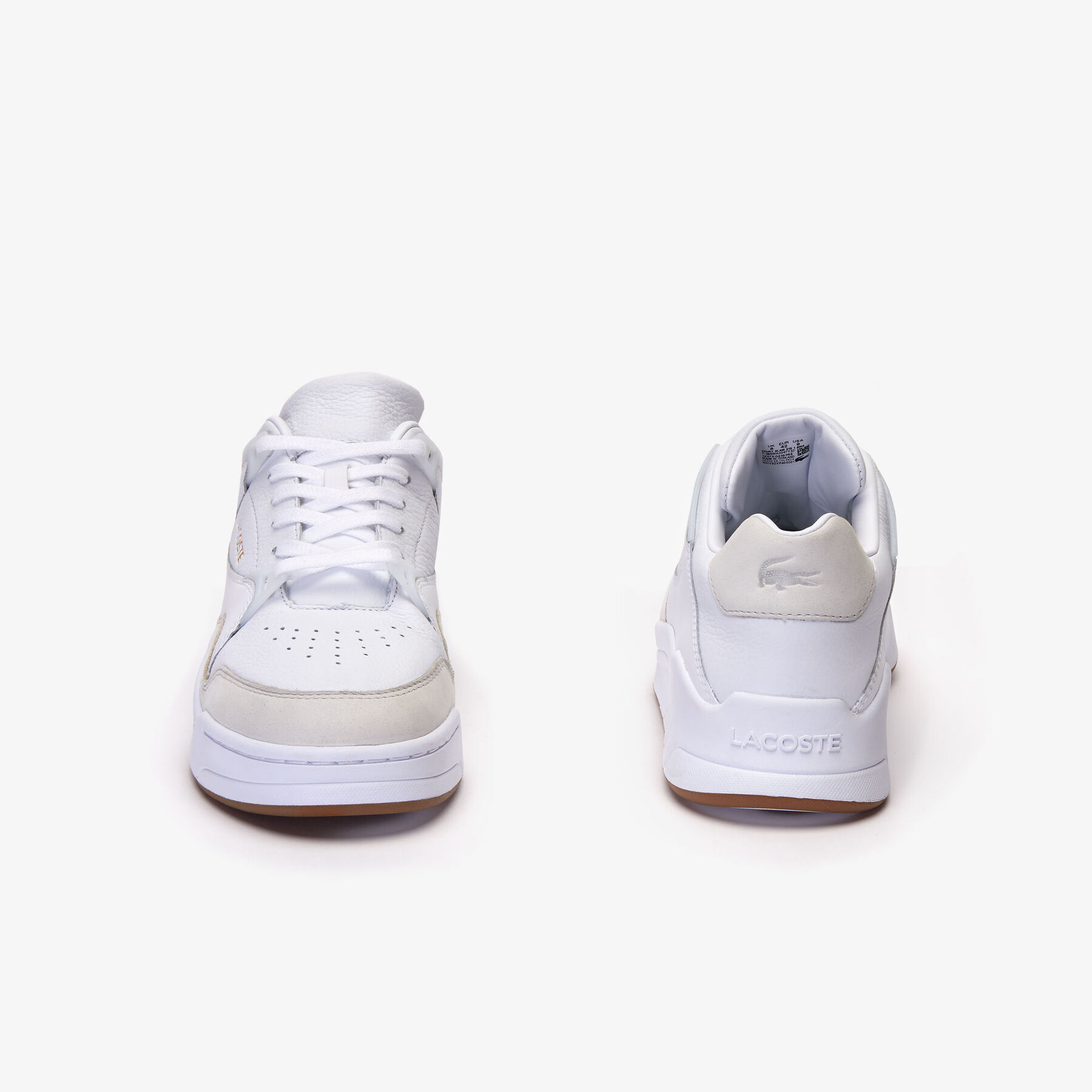 Men's Court Slam Perforated Leather Trainers lacoste men s court slam perforated leather trainers