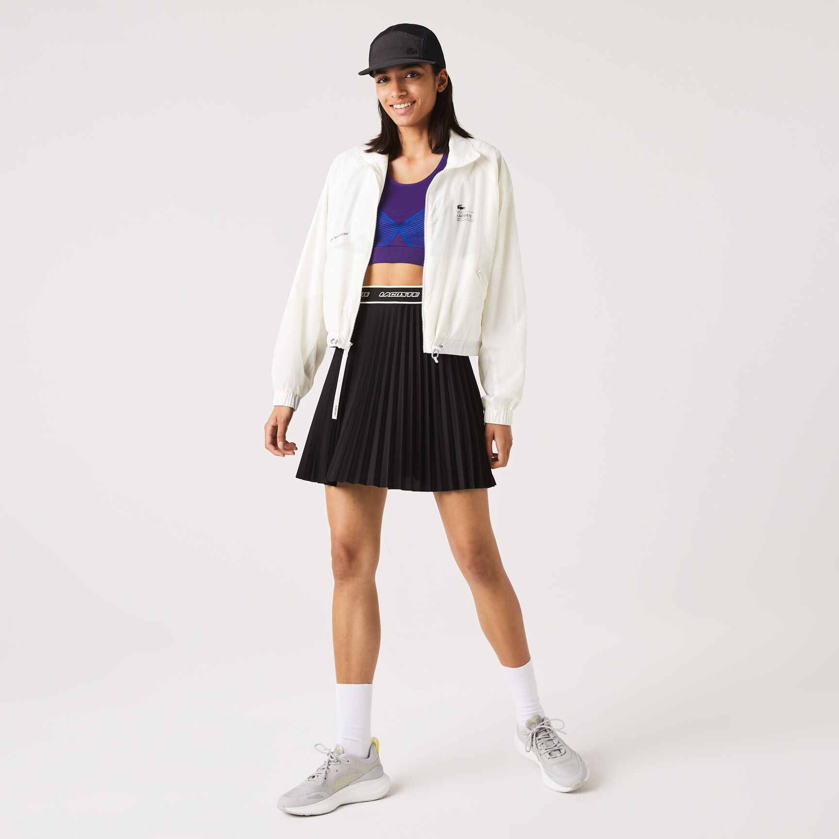 Women's Lacoste Mesh Lined Nylon Jacket Women's Lacoste Mesh Lined Nylon Jacket