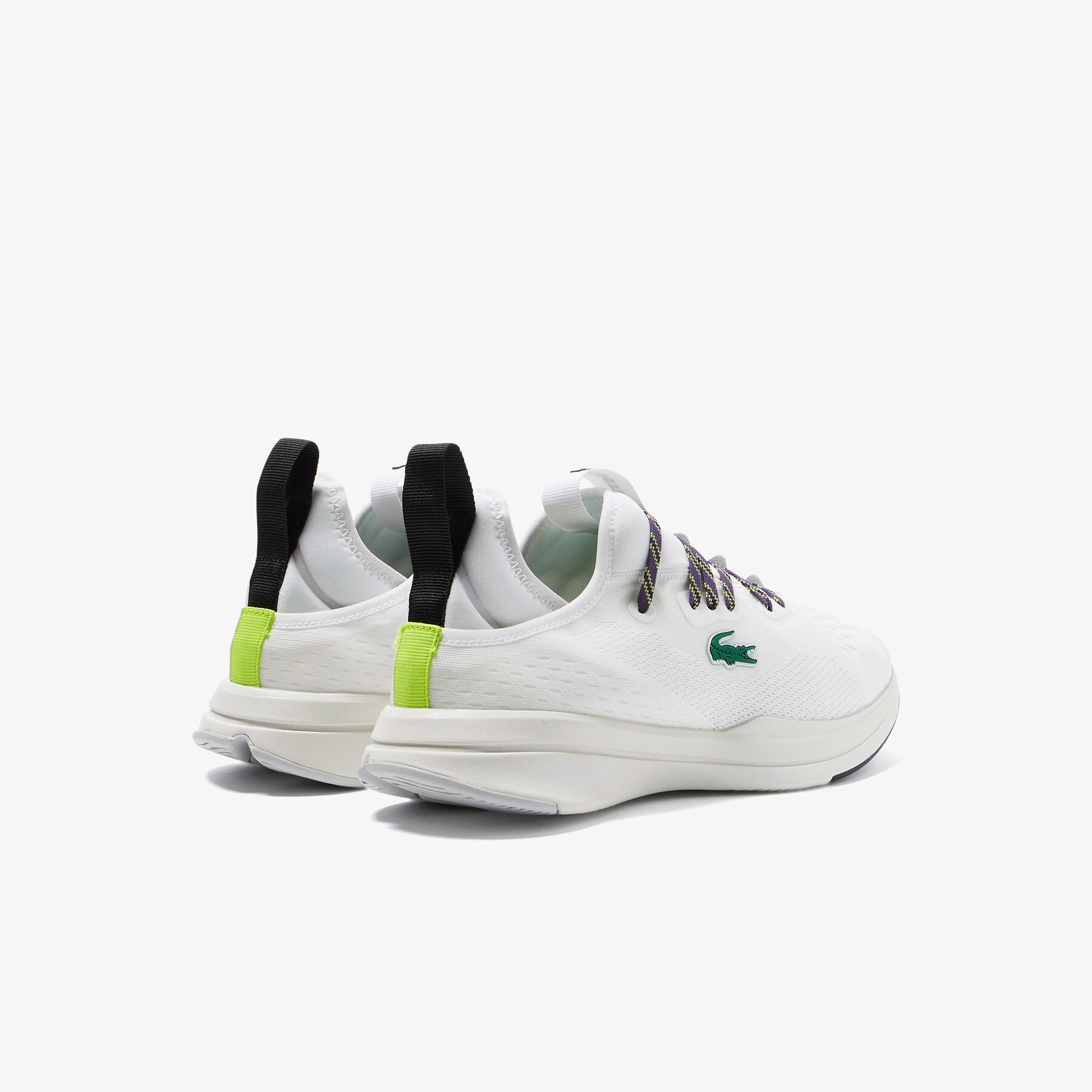 men s lacoste run spin comfort textile trainers