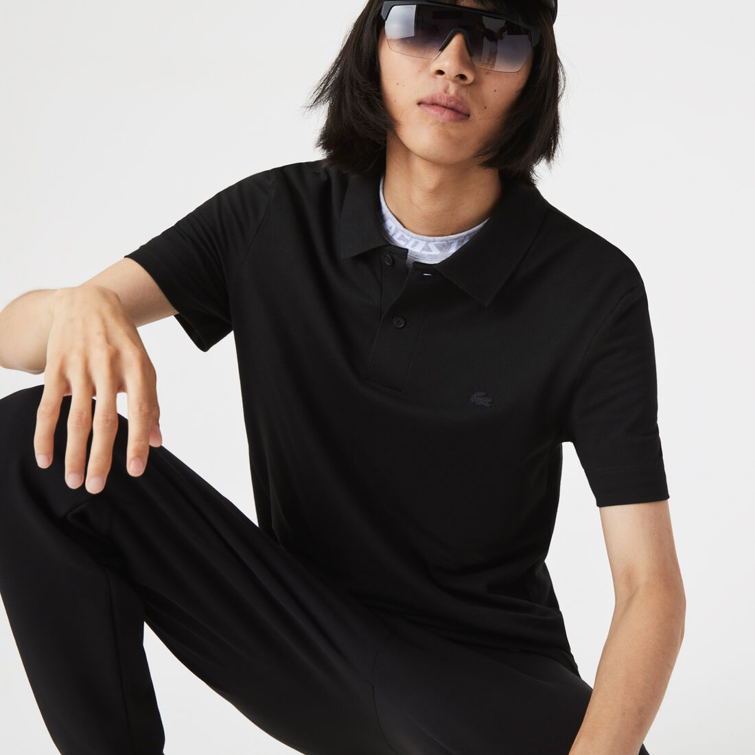 Men's Lacoste Slim Fit Organic Stretch Cotton Piqu&eacute; Polo Shirt