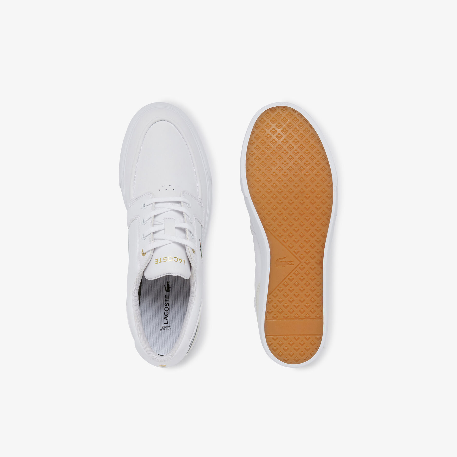 Men's Bayliss Deck Leather and Synthetic Boat Shoes lacoste men s bayliss deck leather and synthetic boat shoes