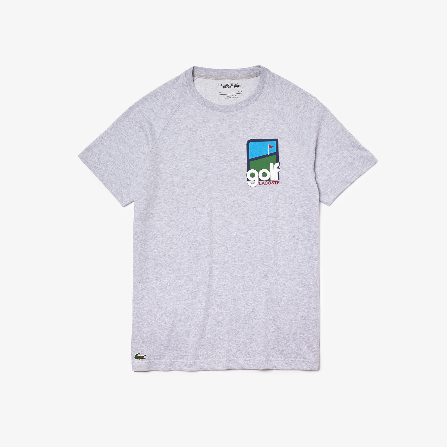 Men's Lacoste SPORT 3D Design Breathable Cotton Golf T-shirt men s lacoste sport 3d design breathable cotton golf t shirt